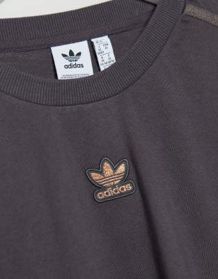 adidas t shirt brown