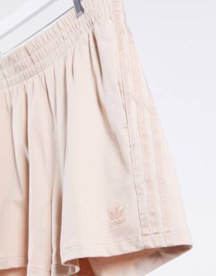 beige adidas shorts