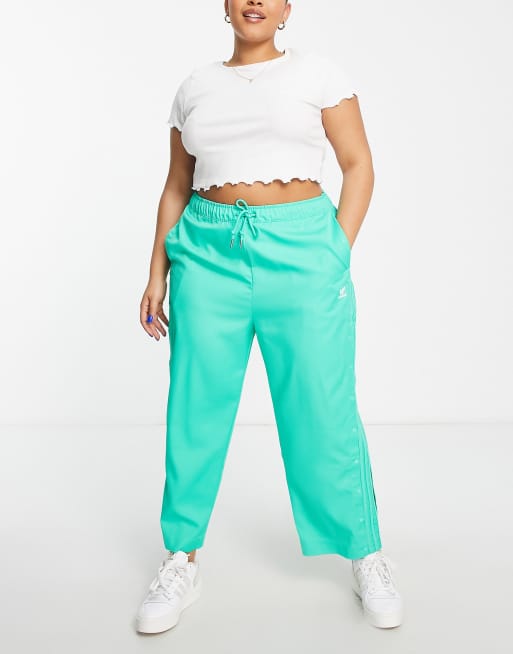 Adidas popper pants outlet green