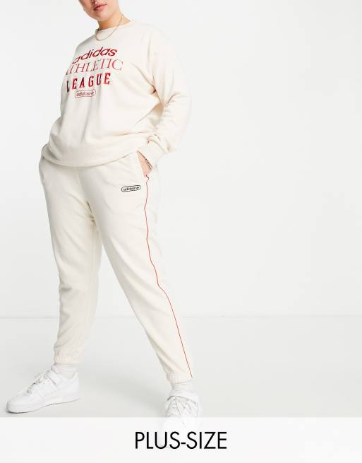 Adidas originals white joggers best sale