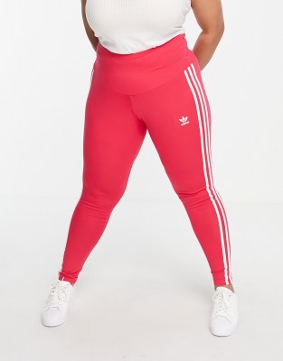 plus size red adidas leggings