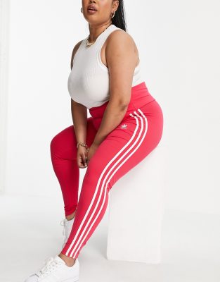 plus size red adidas leggings