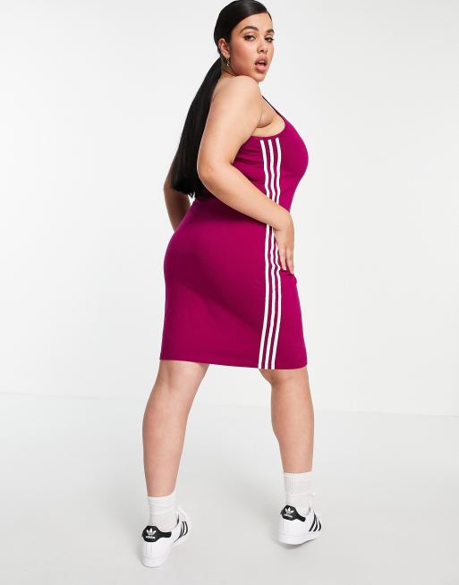 Adidas store dress burgundy