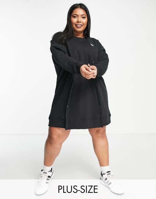 adidas Originals Plus - Sort sweaterkjole