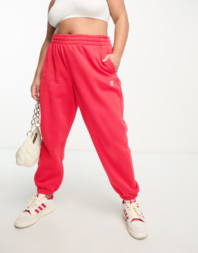 adidas Originals Plus sweatpants in red