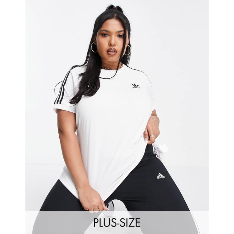 White adidas hot sale shirt womens