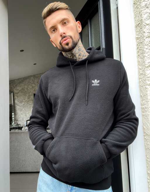 adidas Originals polar fleece hoodie in black