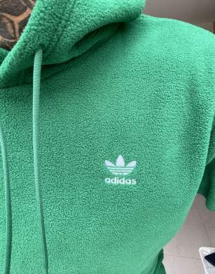 adidas Originals polar fleece hoodie in 