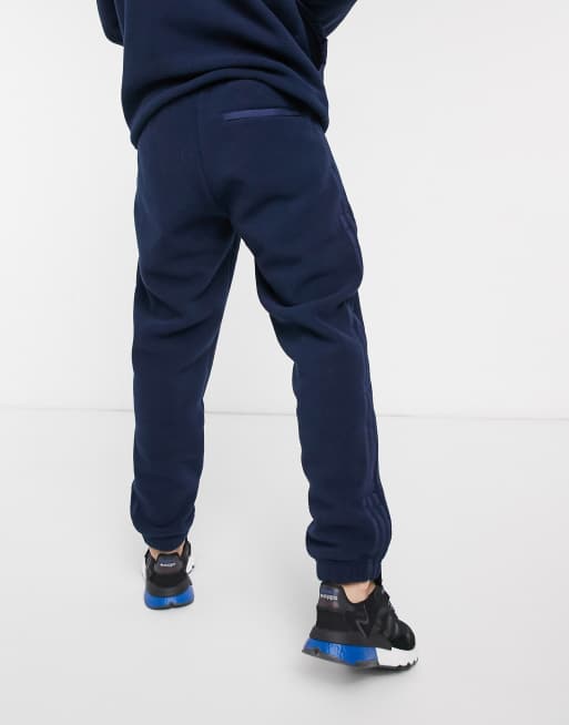 Adidas blue fleece online joggers