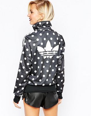 adidas polka dot track jacket