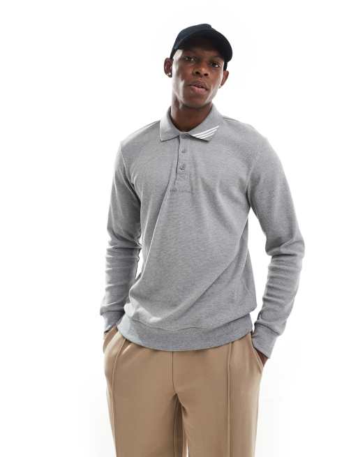 adidas Originals - Polo à manches longues - Chiné