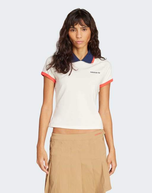 adidas Originals - Polo color bianco sporco