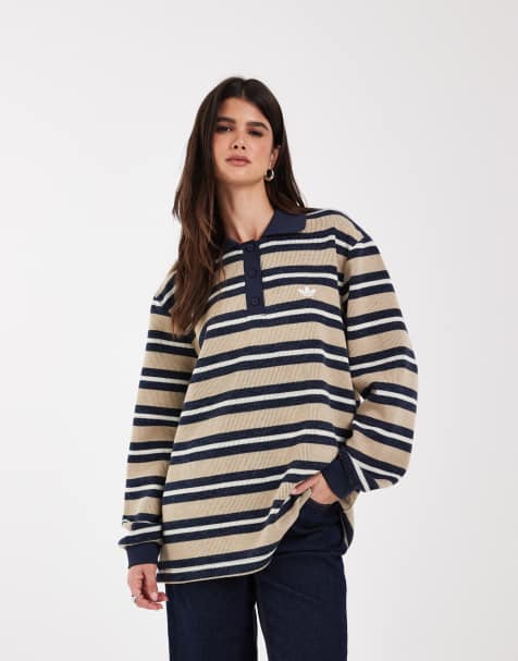 adidas Originals polo de rugby bleu marine - view 1