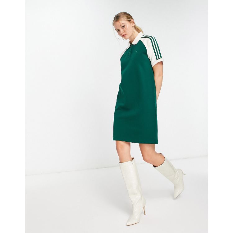 adidas Originals polo mini dress in green | ASOS