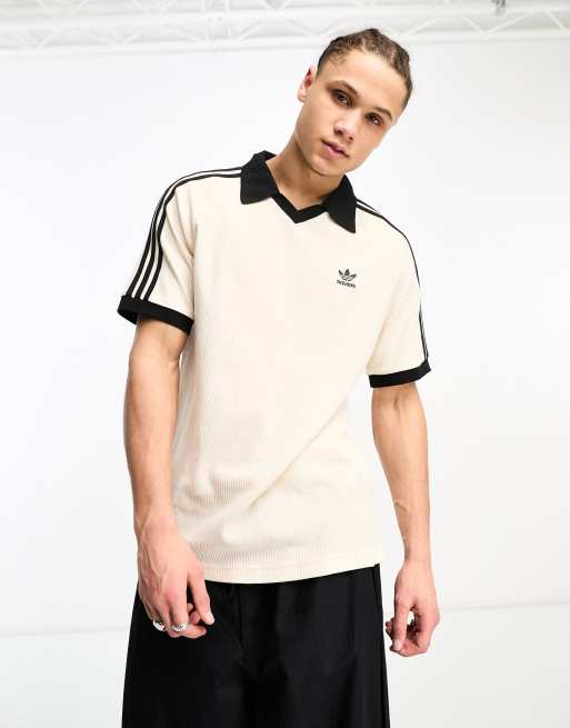 adidas Originals polo shirt in wonder white