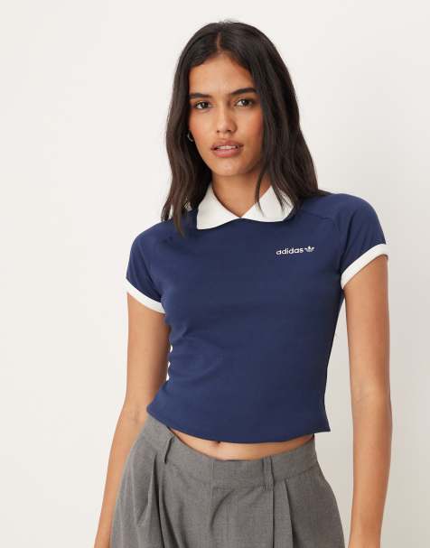 adidas Originals – Polohemd in Night Indigo - view 1