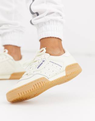 adidas originals powerphase trainers in off white