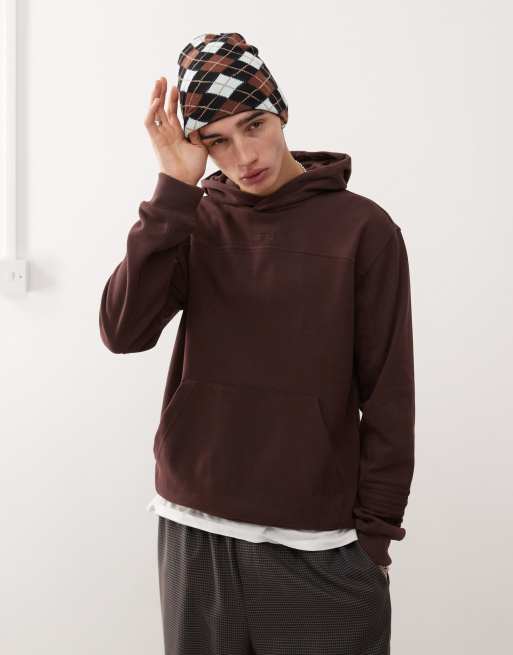 adidas Originals – Pre-Loved – Brązowa bluza z kapturem
