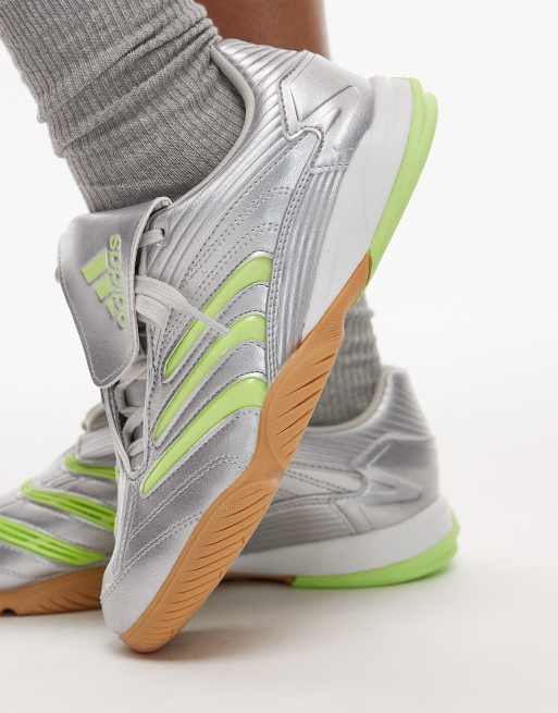 adidas Originals – Predator Sala – Sneaker in Metallic-Silber und Grün, 3 von 5