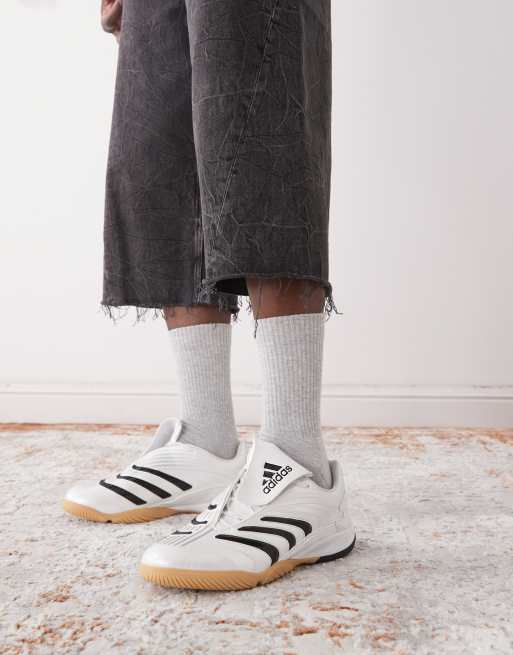 adidas Originals Predator Sala sneakers in metallic silver and black