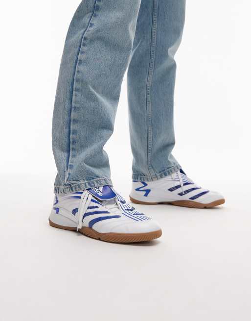 adidas Originals - Predator Sala - Sneakers bianche e blu, 4 di 5