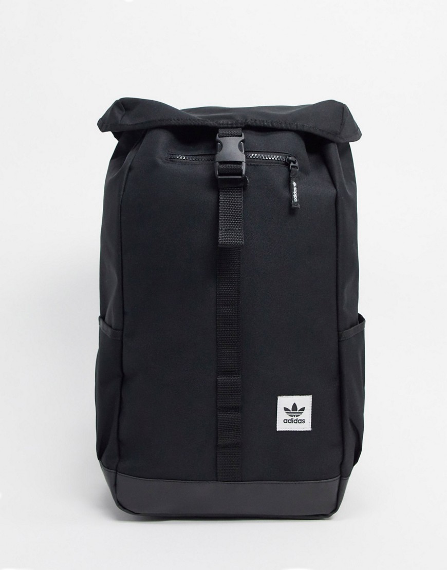 Adidas Originals premium backpack with roll top-Black