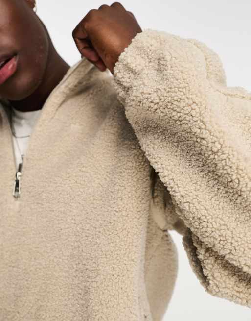 adidas Essentials+ Fluffy Fleece Hoodie - Beige