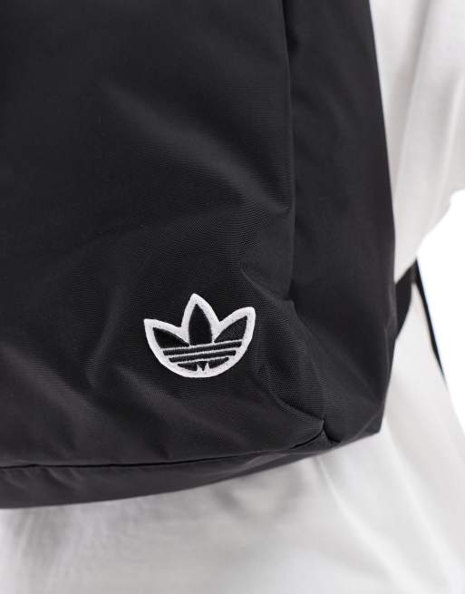 adidas Originals Premium Essentials backpack with roll top in black, 4 of 4