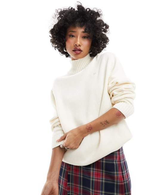 adidas Originals – Premium Essentials – Beżowy sweter z golfem