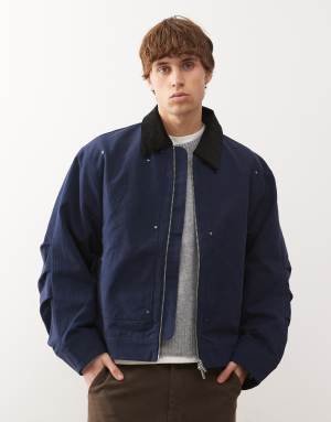 adidas Originals Premium essentials bomber jacket in blue