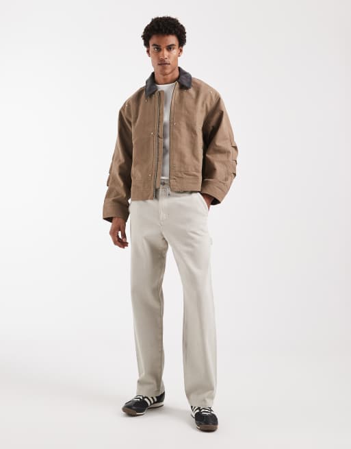 adidas Originals – Premium Essentials – Bomberjacke in Khaki Six, 2 von 5