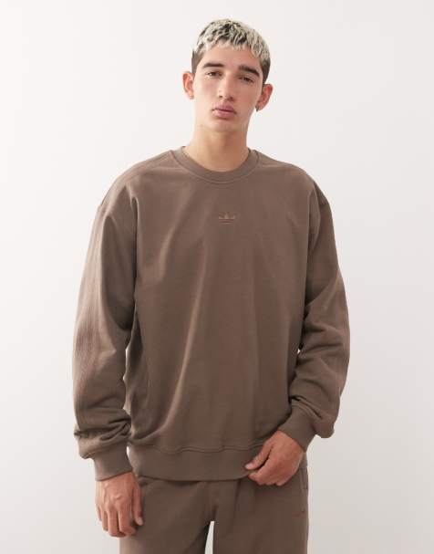 adidas Originals - Premium Essentials - Brun sweatshirt med rund hals - view 1