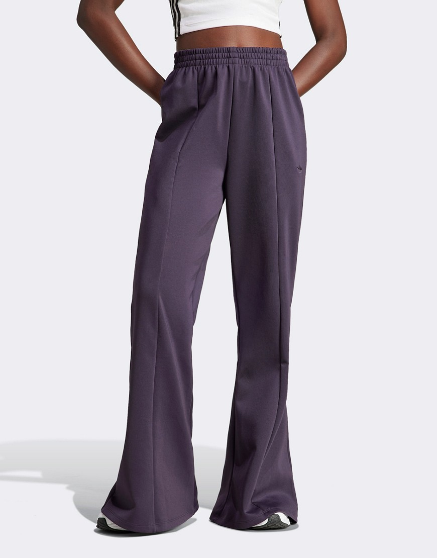 adidas Originals Premium Essentials Flared Pants in purple
