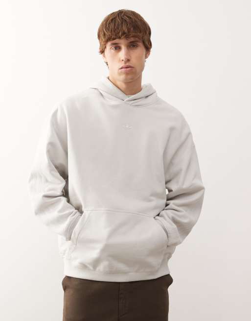 adidas Originals Premium essentials hoodie in chalk pearl