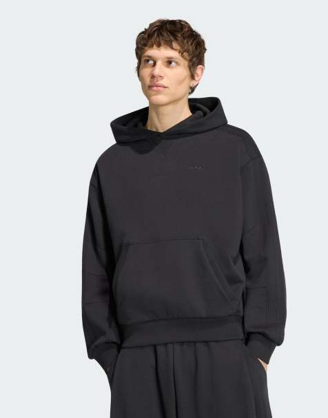 adidas Originals premium essentials huvtröja i svart - view 1