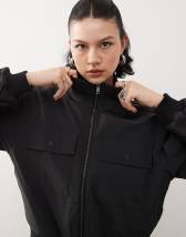 adidas Originals quilted mid jacket in black | ASOS