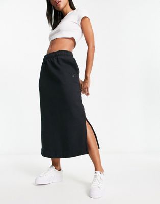 adidas Originals premium essentials midi skirt in black