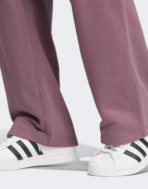 adidas Originals Premium Essentials Open Hem Joggers in purple ASOS - Main Image