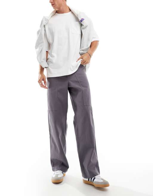 adidas Originals - Premium Essentials - Pantalon de jogging cargo en sergé - Gris