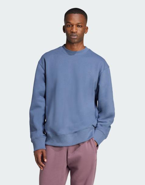 adidas Originals - Premium Essentials - Sweatshirt met ronde hals in blauw - view 1
