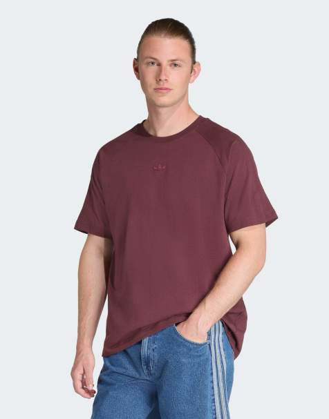 adidas Originals Premium essentials tee in aurora ruby - view 1