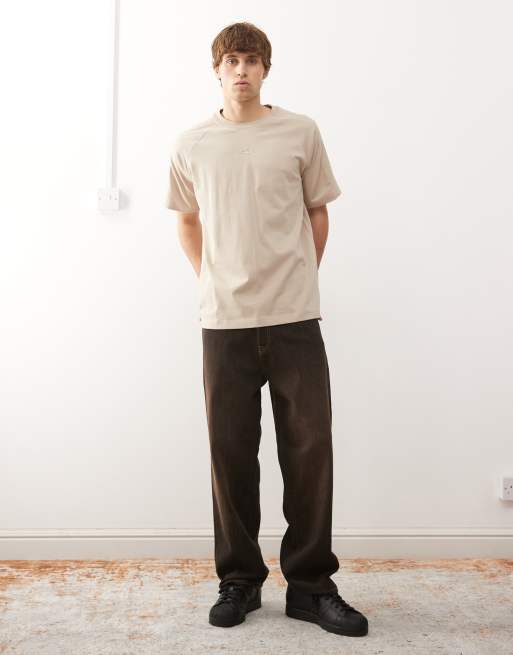 adidas Originals Premium essentials tee in beige, 2 of 5