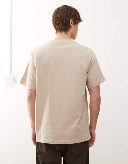 adidas Originals Premium essentials tee in beige, 3 of 5