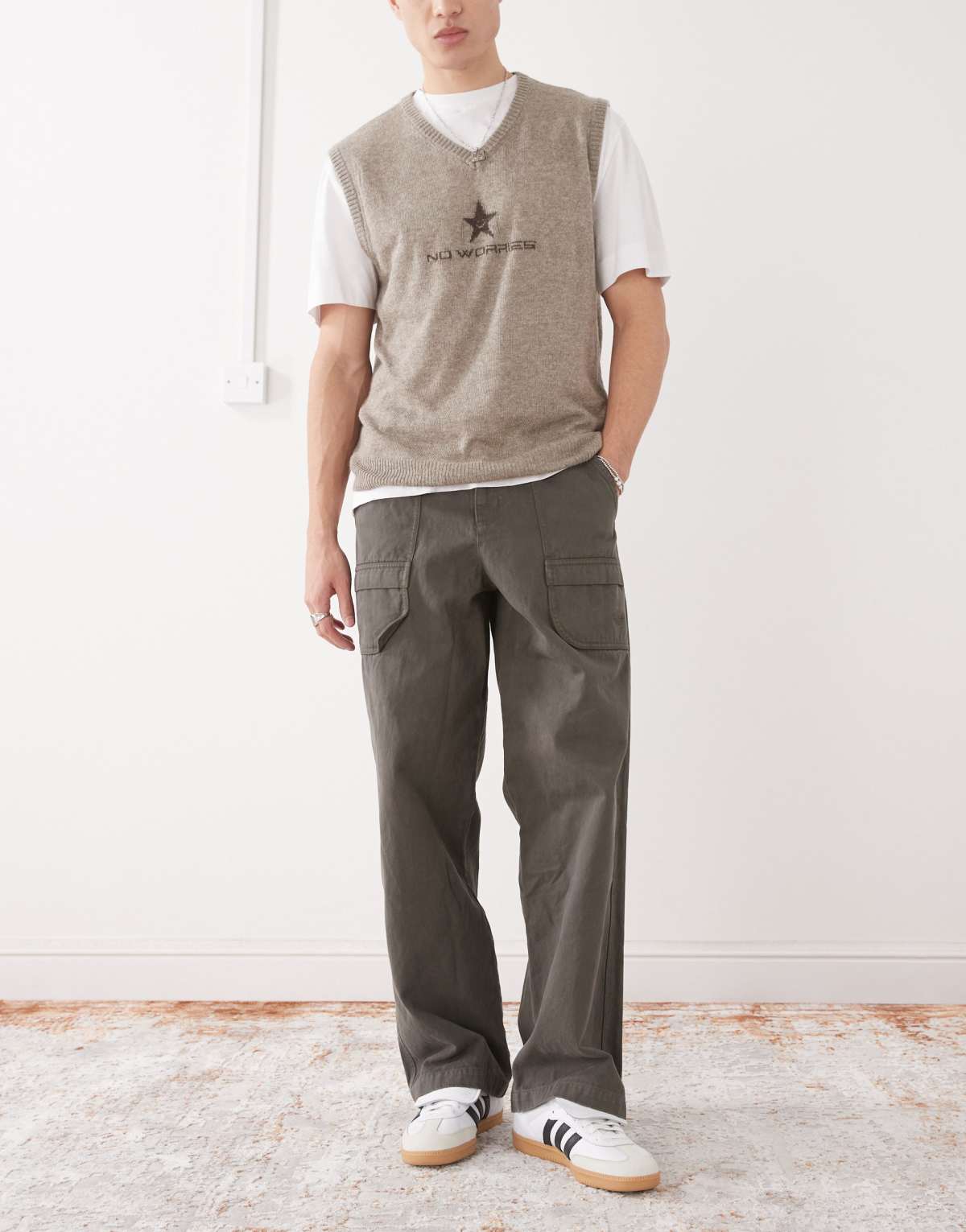 adidas Originals Premium Essentials trousers in khaki