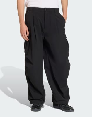 adidas Originals Premium essentials utility cargo pants in black