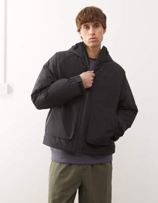 Originals - Premium Essentials - Utility-Jacke in Schwarz Schwarz XL