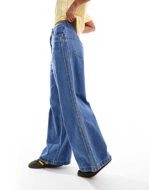 adidas Originals Premium Essentials wide leg jeans - view 1