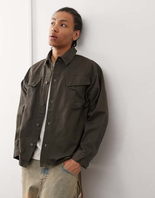 adidas Originals Premium Essentials workwear jacket in khaki ASOS