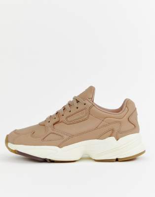 beige adidas falcon