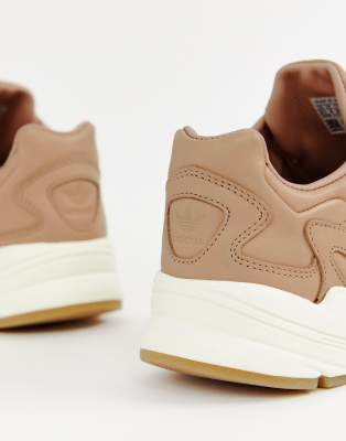 adidas originals premium falcon sneakers in beige